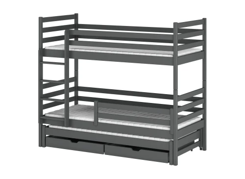 LUK 90x200 graphite bunk bed Lano Furniture