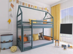 AXEL 80x200 grey house bunk bed Lano Furniture