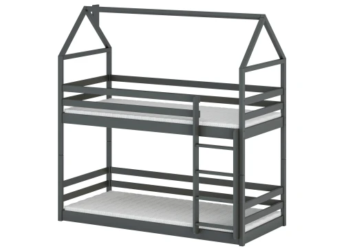 AXEL 90x200 graphite house bunk bed Lano Furniture