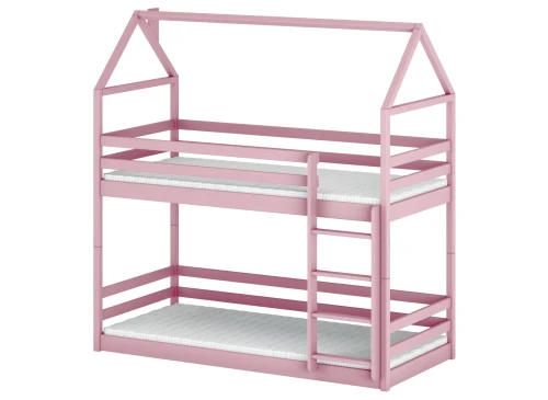 AXEL 90x200 pink house bunk bed Lano Furniture