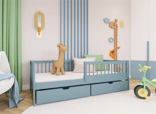 EDI 80x160 grey children's bed Lano Furniture