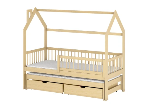 PAPI 80x160 pine children's house bed Lano Furniture