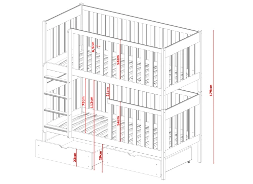 DAWID bunk bed Lano Furniture