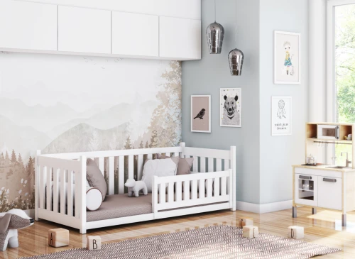 CONCEPT 90x190 white children's cot bed Lano Furniture