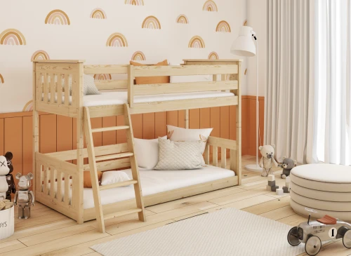 KEVIN 90x190 pine bunk bed Lano Furniture
