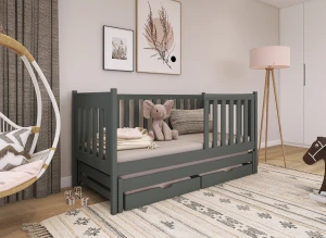 KAJA 90x200 graphite bunk bed Lano Furniture