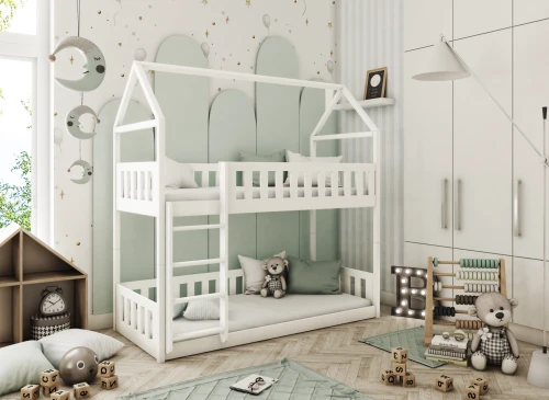POLA 80x160 white bunk bed Lano Furniture