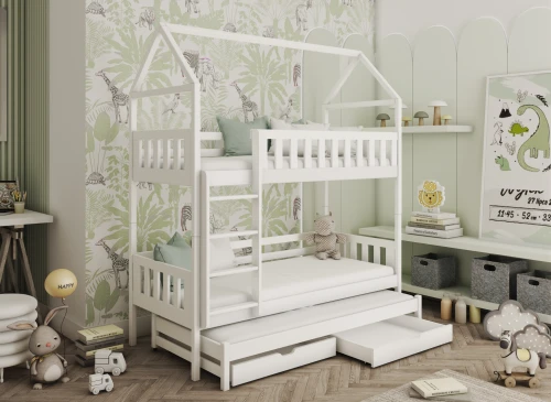 IGA 80x170 Beyaz Ev Tipi Ranza - Lano Meble