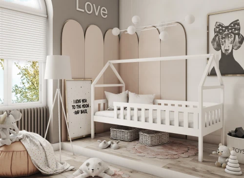 DOMI 80x160 white children's bed Lano Furniture