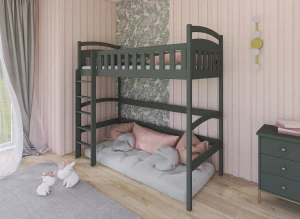 MIA 90x200 graphite loft bed Lano Furniture