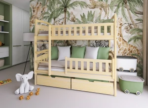 IGNAŚ 80x190 pine bunk bed Lano Furniture
