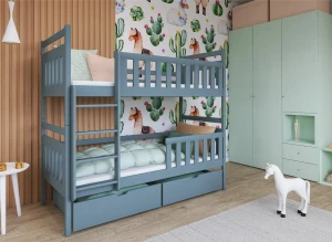 MONIKA 90x190 grey bunk bed Lano Furniture