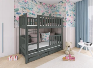 LEA 80x180 graphite bunk bed Lano Furniture
