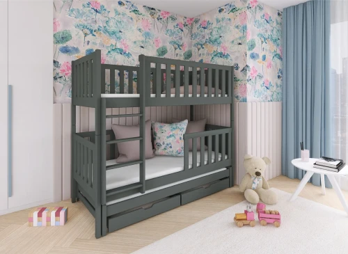 LEA 80x200 graphite bunk bed Lano Furniture