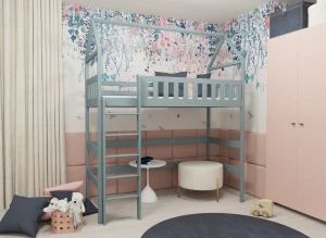 OTYLIA 90x190 grey loft bed Lano Furniture