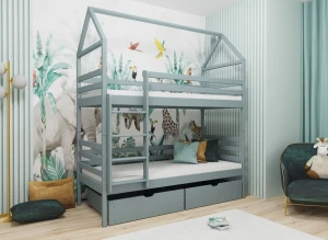ALEX 90x180 grey bunk bed Lano Furniture