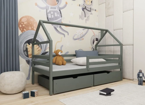 ARON 90x180 graphite children's bed Lano Furniture
