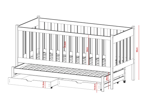 KAJA bunk bed Lano Furniture