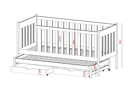 KAJA bunk bed Lano Furniture