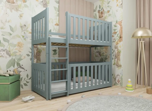 KONRAD 80x160 grey bunk bed Lano Furniture