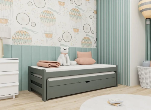 ANIS 90x190 Grafit Yavrulu Çocuk Yatağı Lano Meble