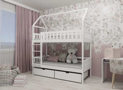 GAJA 90x200 white bunk bed Lano Furniture