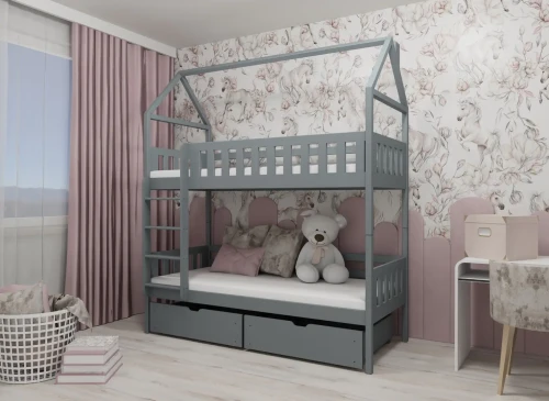 GAJA 80x170 grey bunk bed Lano Furniture