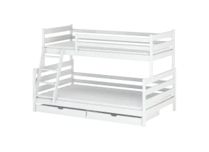 FAMI 90x200 white bunk bed Lano Furniture