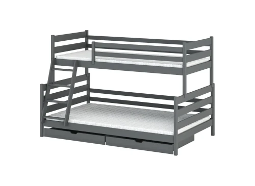 FAMI 90x200 graphite bunk bed Lano Furniture
