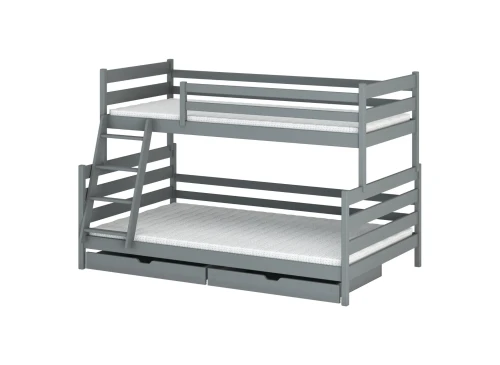 FAMI 90x200 grey bunk bed Lano Furniture