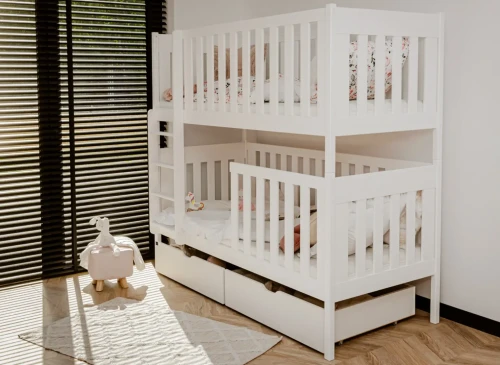 DAWID 90x190 white bunk bed Lano Furniture