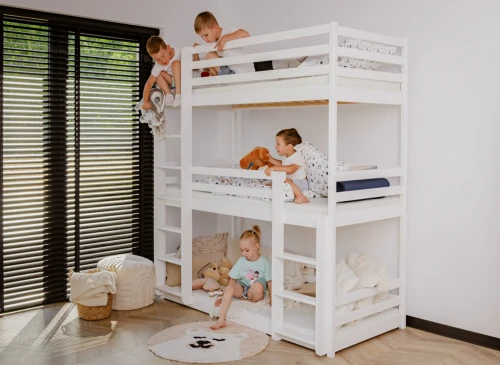 TED 80x200 white bunk bed Lano Furniture