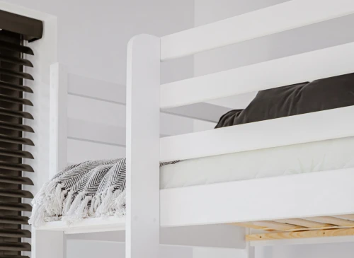 TED 80x180 white bunk bed Lano Furniture