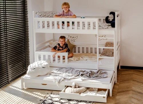 KORS 90x200 white bunk bed Lano Furniture