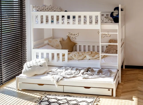 KORS 90x200 white bunk bed Lano Furniture