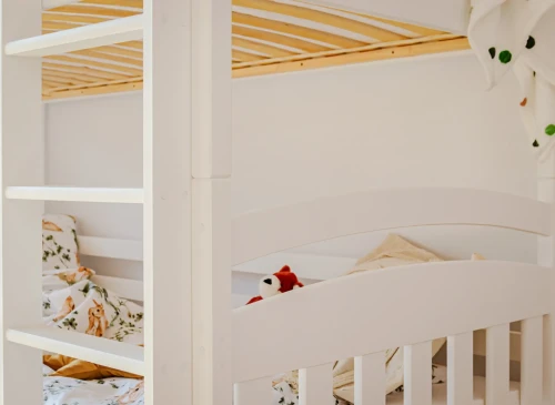 IGNAŚ 90x190 white bunk bed Lano Furniture