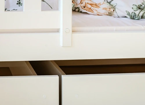 IGNAŚ 80x170 white bunk bed Lano Furniture