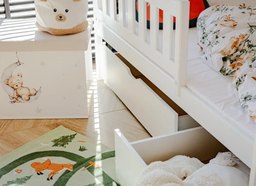 IGNAŚ 80x170 white bunk bed Lano Furniture