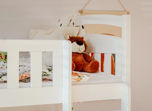 IGNAŚ 80x190 white bunk bed Lano Furniture