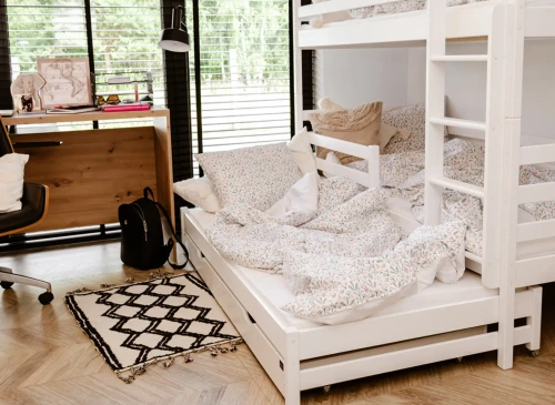 LUK 90x200 white bunk bed Lano Furniture