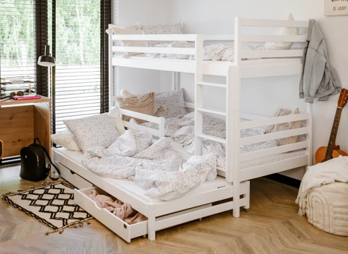 LUK 90x200 white bunk bed Lano Furniture