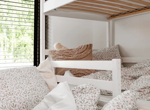 LUK 90x200 white bunk bed Lano Furniture