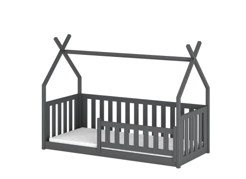 BOGUŚ 80x180 graphite Montessori floor cot tipi bed Lano Furniture