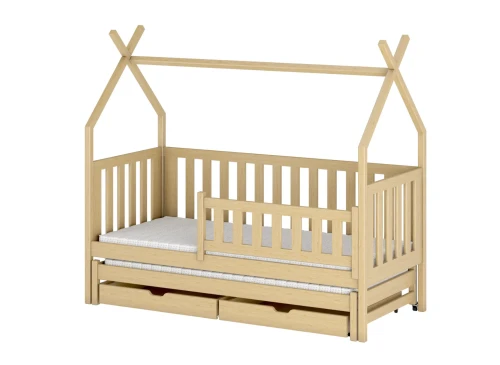 TYTUS 80x190 pine double trundle tipi bed Lano Furniture