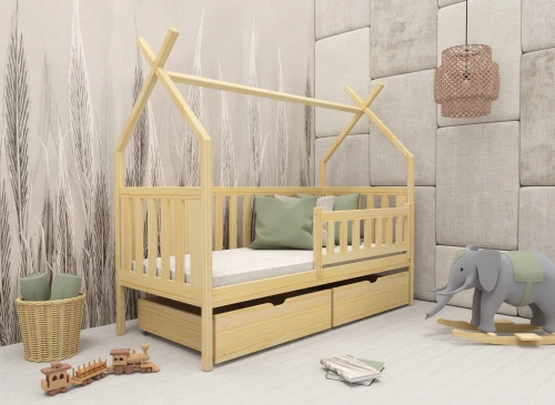 SIMBA 90x190 pine children’s tipi bed Lano Furniture