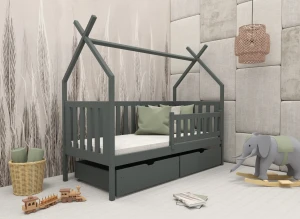 SIMBA 90x200 graphite children’s tipi bed Lano Furniture