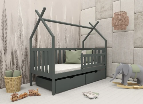 SIMBA 90x200 graphite children’s tipi bed Lano Furniture