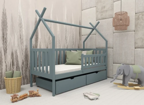SIMBA 80x180 grey children’s tipi bed Lano Furniture