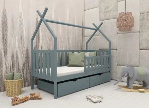 SIMBA 90x180 grey children’s tipi bed Lano Furniture