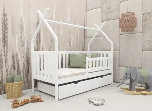 SIMBA 90x190 white children’s tipi bed Lano Furniture